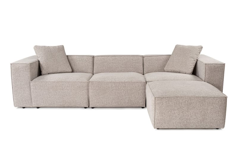 Kaolins Sofa med Chaiselong 3-personers - Mokka - M�øbler - Sofaer - Sofa med chaiselong