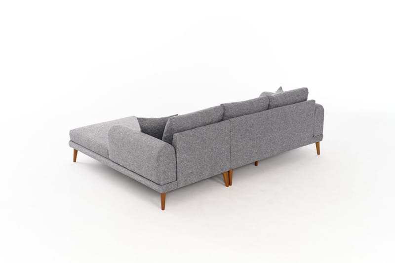 Khambalia 4-personers Sofa med Chaiselong - Grå - Møbler - Sofaer - Sofa med chaiselong