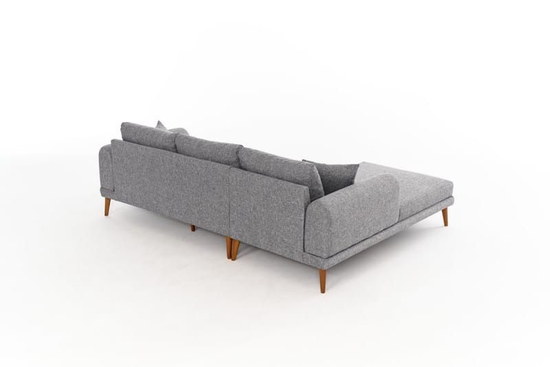 Khambalia 4-personers Sofa med Chaiselong - Grå - Møbler - Sofaer - Sofa med chaiselong