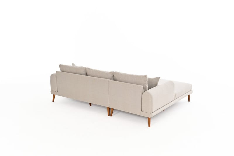 Khambalia 4-personers Sofa med Chaiselong - Creme - Møbler - Sofaer - Sofa med chaiselong