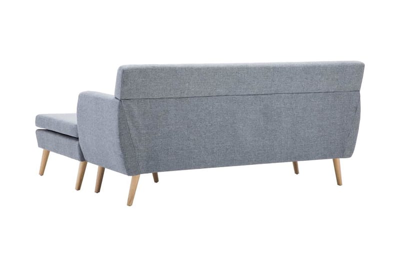 L-Formet Sofa I Stofbeklædning 171,5 X 138 X 81,5 Cm Lysegrå - Grå - Møbler - Sofaer - Sofa med chaiselong