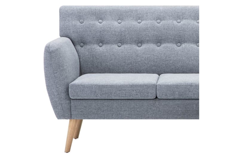 L-Formet Sofa I Stofbeklædning 171,5 X 138 X 81,5 Cm Lysegrå - Grå - Møbler - Sofaer - Sofa med chaiselong