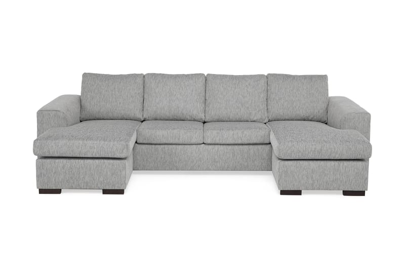 Link Dobbelt Chaiselongsofa 4-pers - Lysegrå - Møbler - Sofaer - Sofa med chaiselong