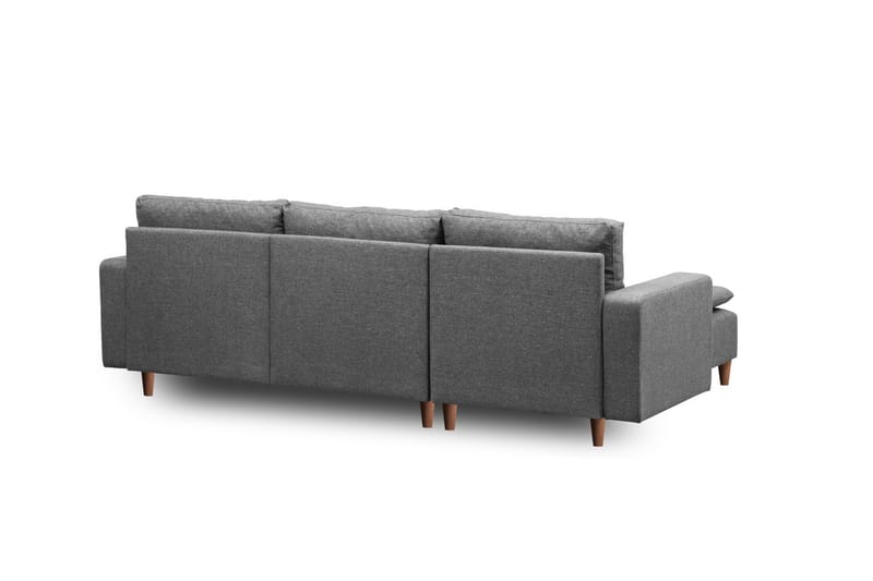 Lungo Sofa med Chaiselong 4-personers - Mørkegrå - Møbler - Sofaer - Sofa med chaiselong