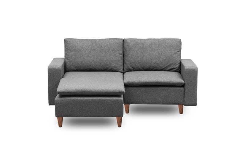 Lungo Sofa med Chaiselong 4-personers - Mørkegrå - Møbler - Sofaer - Sofa med chaiselong