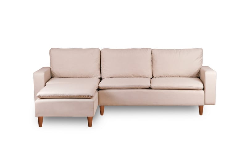 Lungo Sofa med Chaiselong 4-personers - Beige - Møbler - Sofaer - Sofa med chaiselong