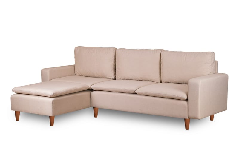 Lungo Sofa med Chaiselong 4-personers - Beige - Møbler - Sofaer - Sofa med chaiselong