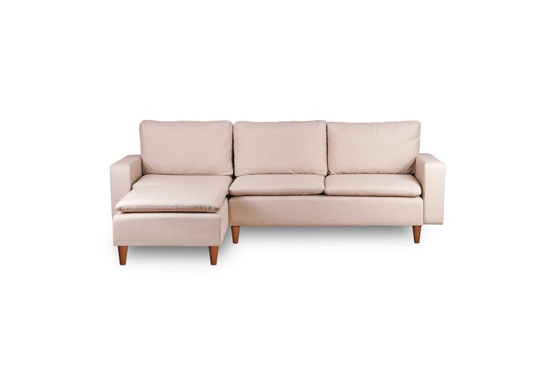 Lungo Sofa med Chaiselong 4-personers - Beige - Møbler - Sofaer - Sofa med chaiselong