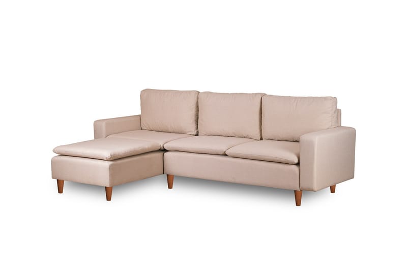 Lungo Sofa med Chaiselong 4-personers - Beige - Møbler - Sofaer - Sofa med chaiselong