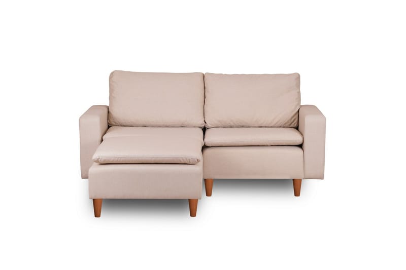 Lungo Sofa med Chaiselong 4-personers - Beige - Møbler - Sofaer - Sofa med chaiselong