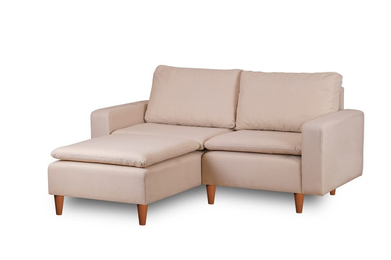 Lungo Sofa med Chaiselong 4-personers - Beige - Møbler - Sofaer - Sofa med chaiselong