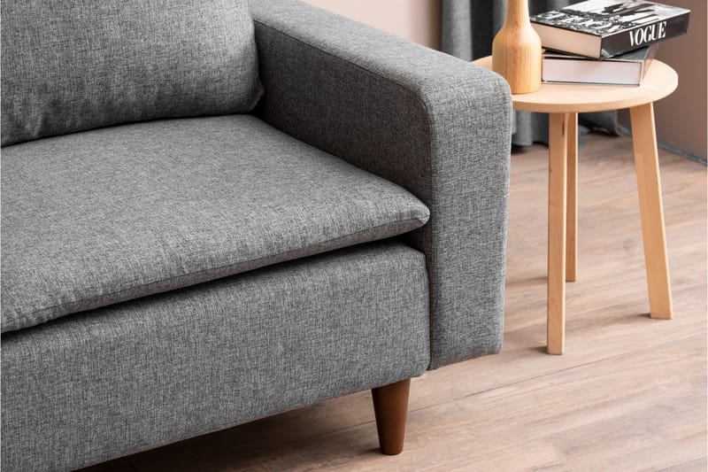 Lungo Sofa med Chaiselong 4-personers - Lysegrå - Møbler - Sofaer - Sofa med chaiselong