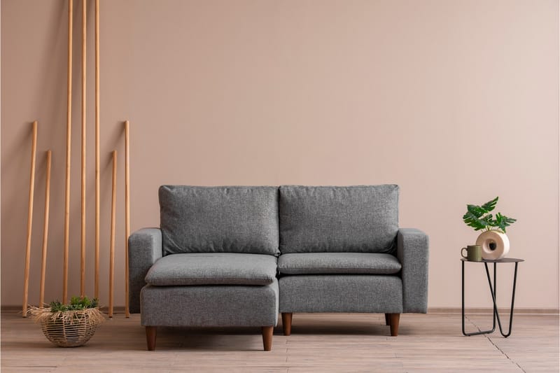 Lungo Sofa med Chaiselong 4-personers - Lysegrå - Møbler - Sofaer - Sofa med chaiselong