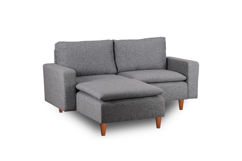 Lungo Sofa med Chaiselong 4-personers - Lysegrå - Møbler - Sofaer - Sofa med chaiselong