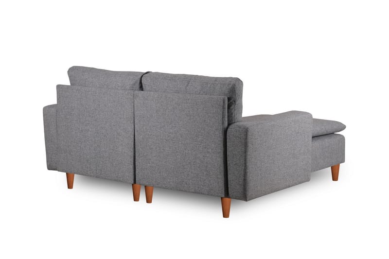 Lungo Sofa med Chaiselong 4-personers - Lysegrå - Møbler - Sofaer - Sofa med chaiselong