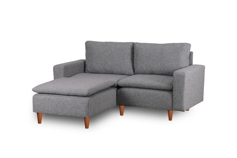 Lungo Sofa med Chaiselong 4-personers - Lysegrå - Møbler - Sofaer - Sofa med chaiselong