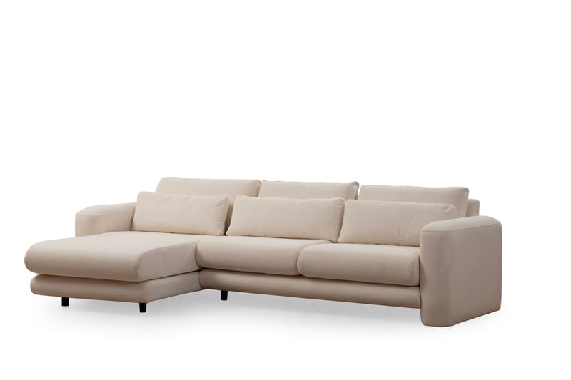 Makhan Sofa med Chaiselong 3-personers - Lysebeige - Møbler - Sofaer - Sofa med chaiselong