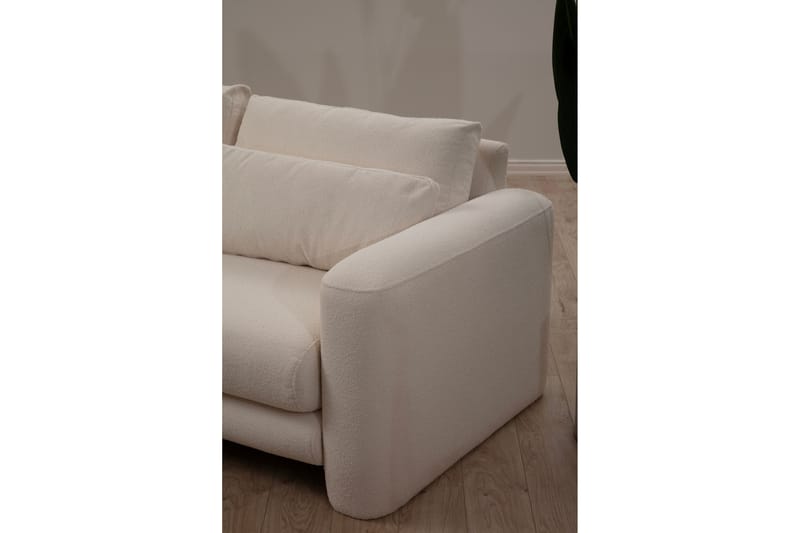 Makhan Sofa med Chaiselong 3-personers - Lysebeige - Møbler - Sofaer - Sofa med chaiselong