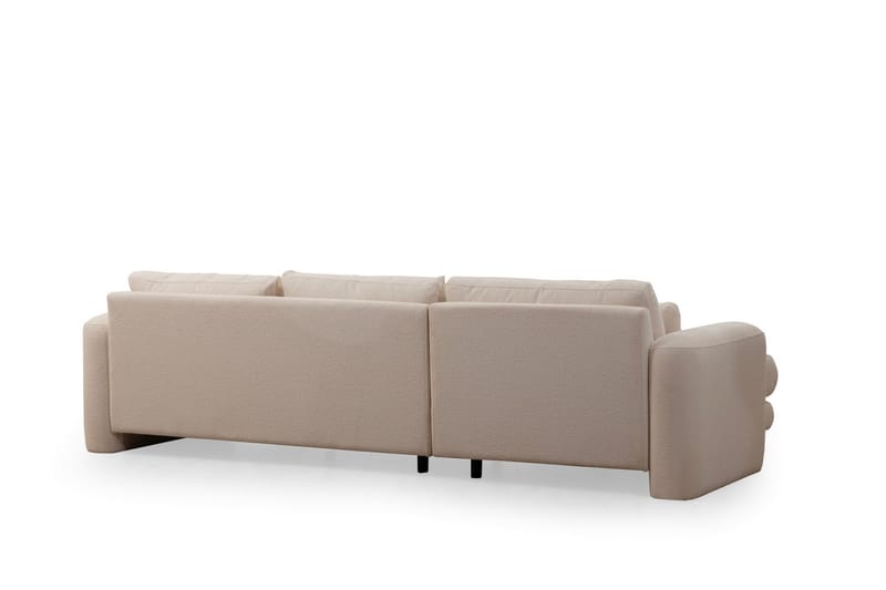 Makhan Sofa med Chaiselong 3-personers - Lysebeige - Møbler - Sofaer - Sofa med chaiselong