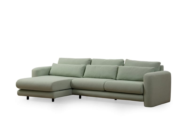 Makhan Sofa med Chaiselong 3-personers - Grøn - Møbler - Sofaer - Sofa med chaiselong