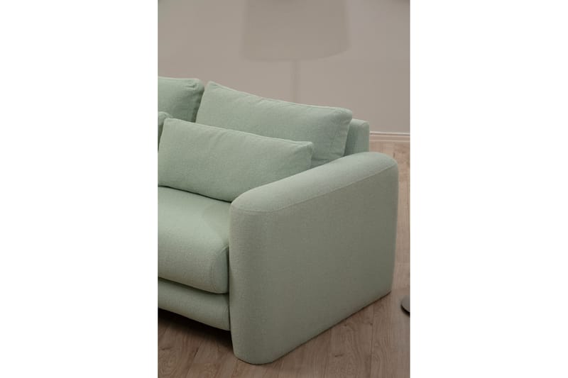 Makhan Sofa med Chaiselong 3-personers - Grøn - Møbler - Sofaer - Sofa med chaiselong