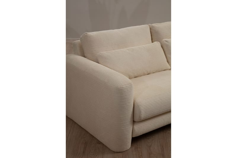 Makhan Sofa med Chaiselong 3-personers - Beige - Møbler - Sofaer - Sofa med chaiselong