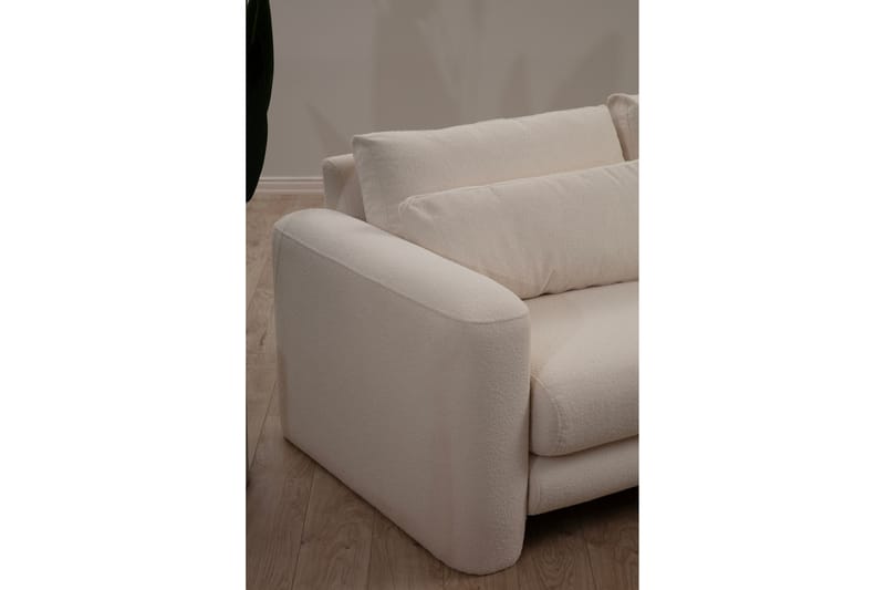 Makhan Sofa med Chaiselong 3-personers - Lysebeige - Møbler - Sofaer - Sofa med chaiselong