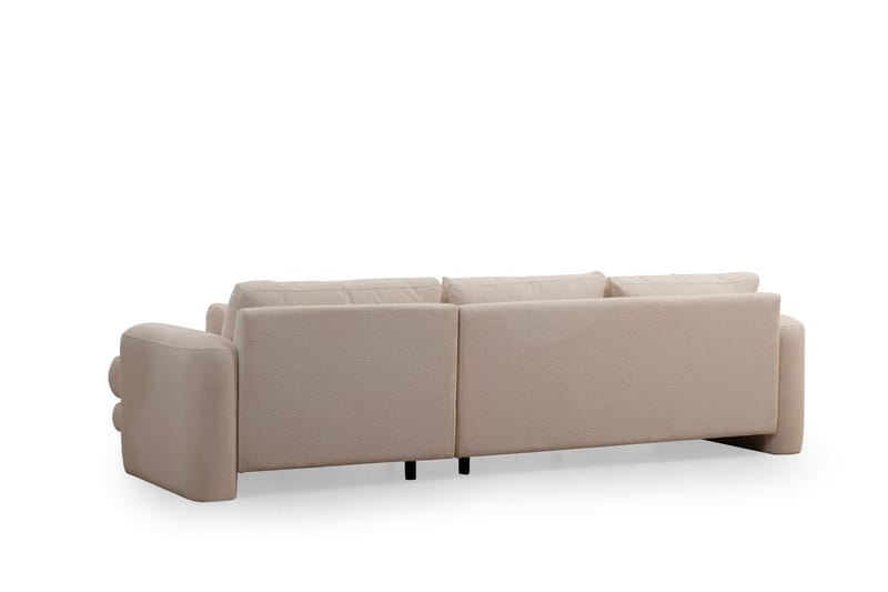 Makhan Sofa med Chaiselong 3-personers - Lysebeige - Møbler - Sofaer - Sofa med chaiselong