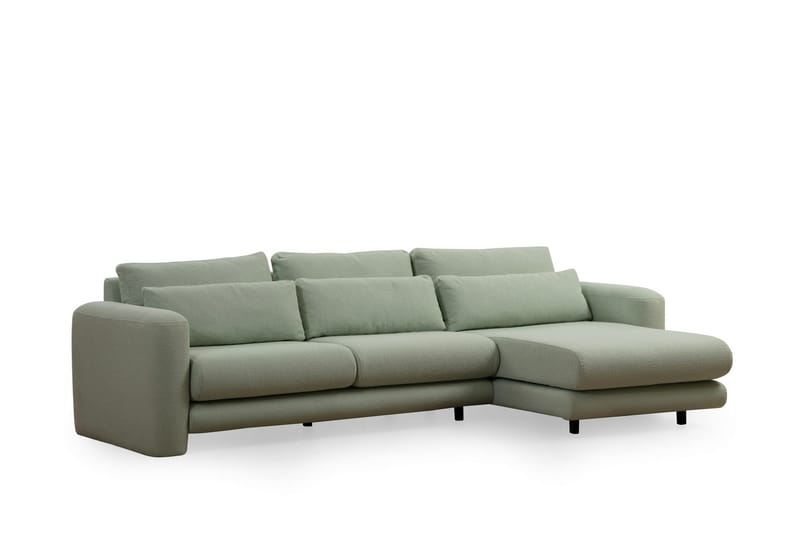 Makhan Sofa med Chaiselong 3-personers - Grøn - Møbler - Sofaer - Sofa med chaiselong