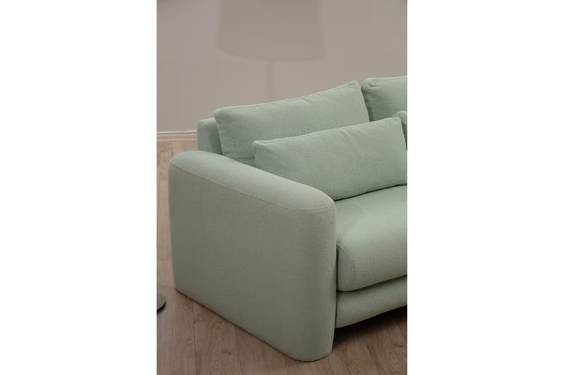 Makhan Sofa med Chaiselong 3-personers - Grøn - Møbler - Sofaer - Sofa med chaiselong