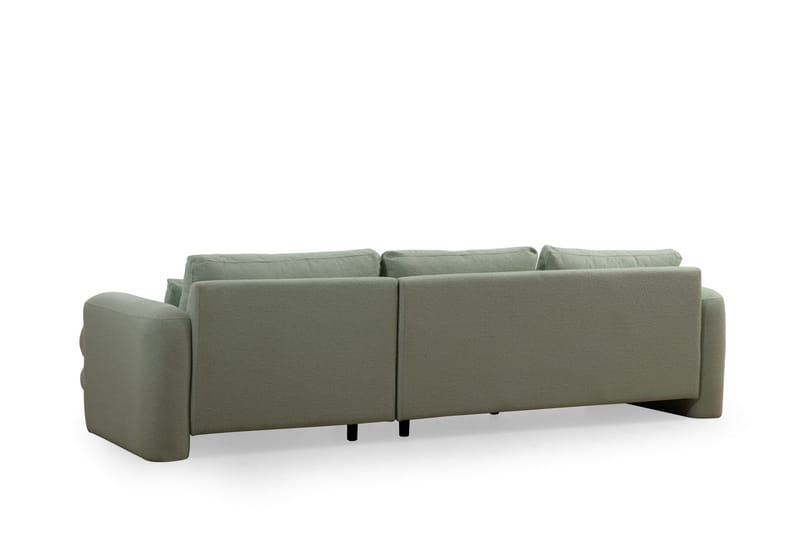 Makhan Sofa med Chaiselong 3-personers - Grøn - Møbler - Sofaer - Sofa med chaiselong