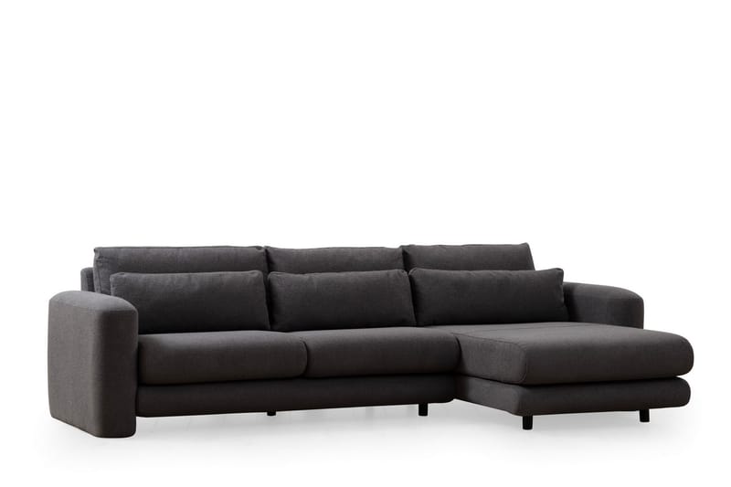 Makhan Sofa med Chaiselong 3-personers - Grå - Møbler - Sofaer - Sofa med chaiselong