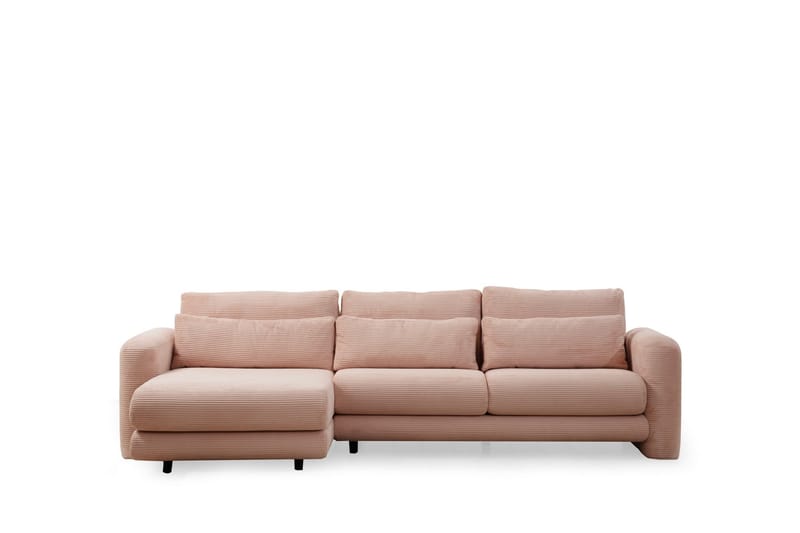 Makhan Sofa med Chaiselong 3-personers - Rosa - Møbler - Sofaer - Sofa med chaiselong