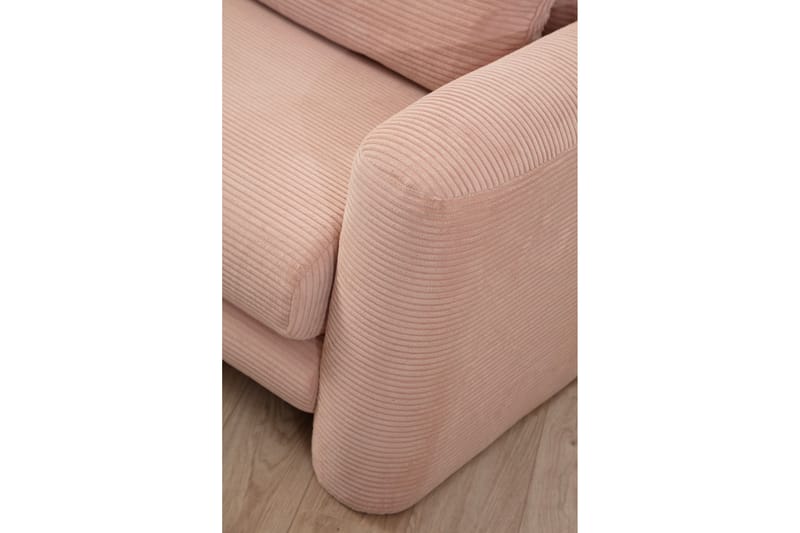 Makhan Sofa med Chaiselong 3-personers - Rosa - Møbler - Sofaer - Sofa med chaiselong