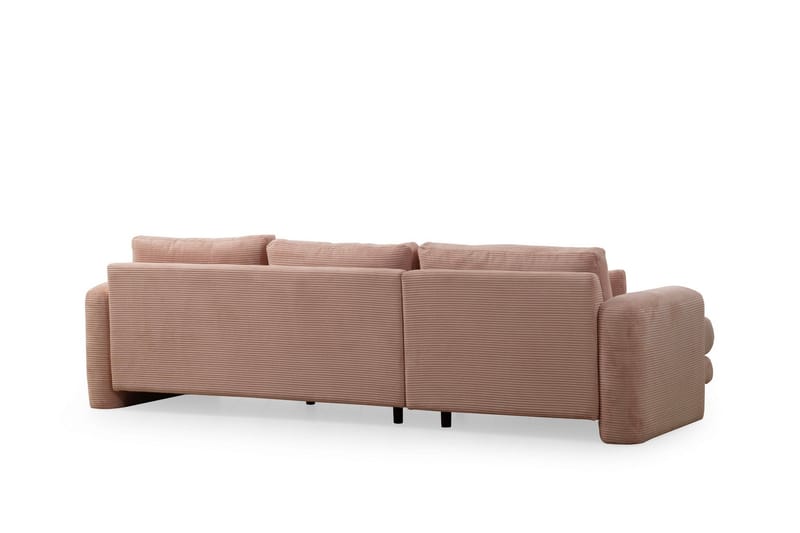 Makhan Sofa med Chaiselong 3-personers - Rosa - Møbler - Sofaer - Sofa med chaiselong