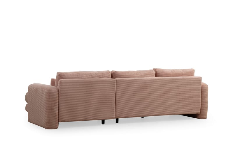 Makhan Sofa med Chaiselong 3-personers - Rosa - Møbler - Sofaer - Sofa med chaiselong