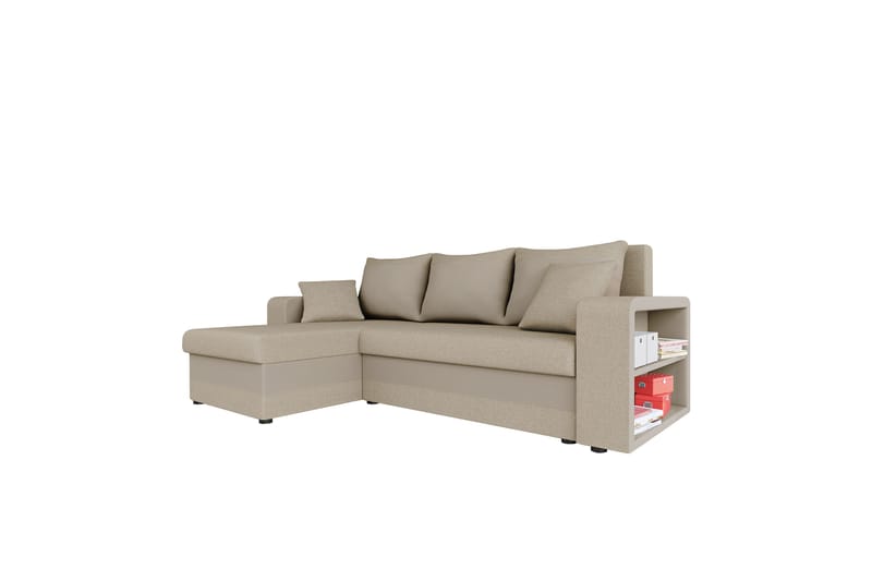 Marheim Sofa med Divan 3-personers - Beige - Møbler - Sofaer - Sofa med chaiselong