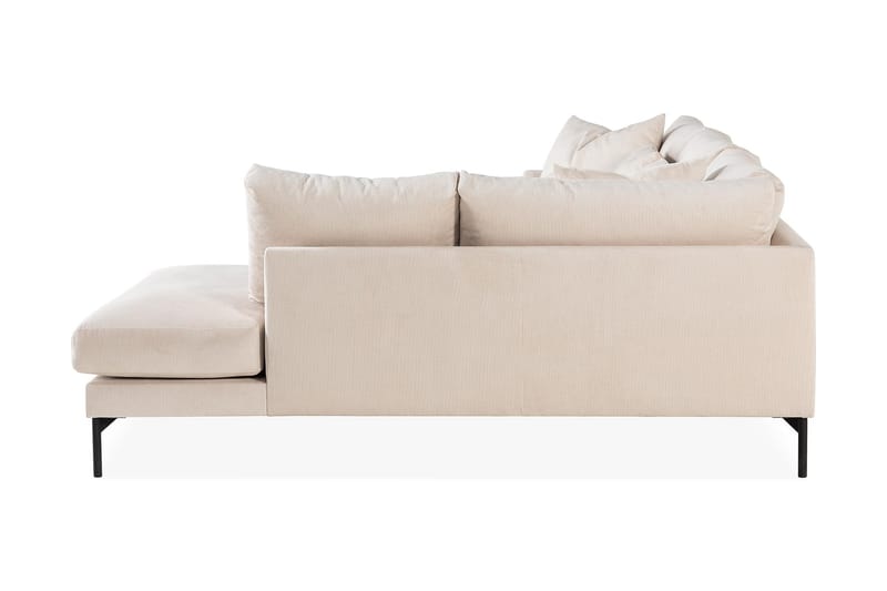 Menard 4-personers L Sofa Manchester med Chaiselong Højre - Beige - Møbler - Sofaer - Sofa med chaiselong