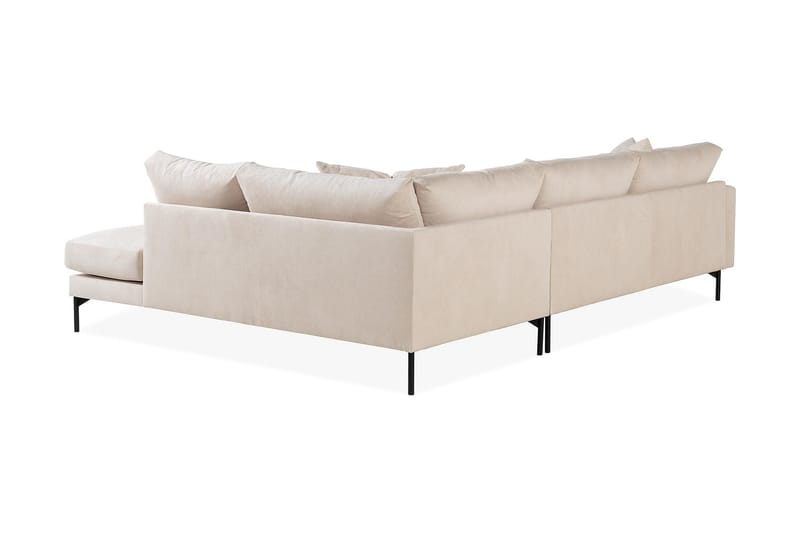 Menard 4-personers L Sofa Manchester med Chaiselong Højre - Beige - Møbler - Sofaer - Sofa med chaiselong