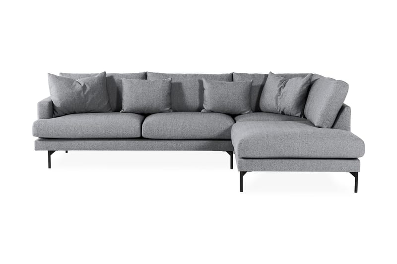 Menard 4-Pers. Sofa med Chaiselong Højre - Grå - Møbler - Sofaer - Sofa med chaiselong