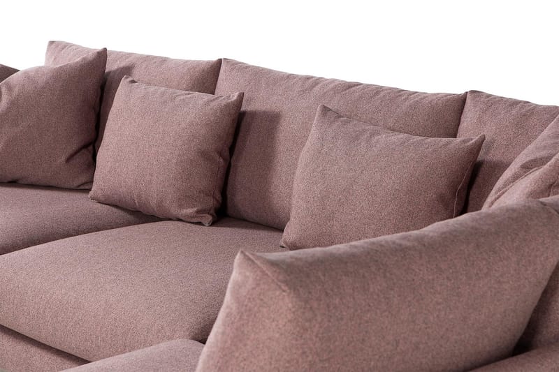 Menard 4-Pers. Sofa med Chaiselong Højre - Lilla - Møbler - Sofaer - Sofa med chaiselong