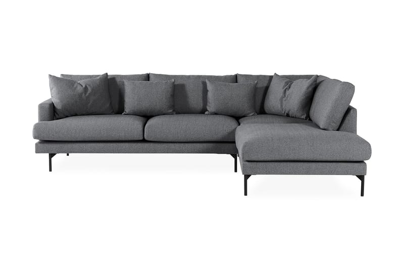 Menard 4-Pers. Sofa med Chaiselong Højre - Mørkegrå - Møbler - Sofaer - Sofa med chaiselong