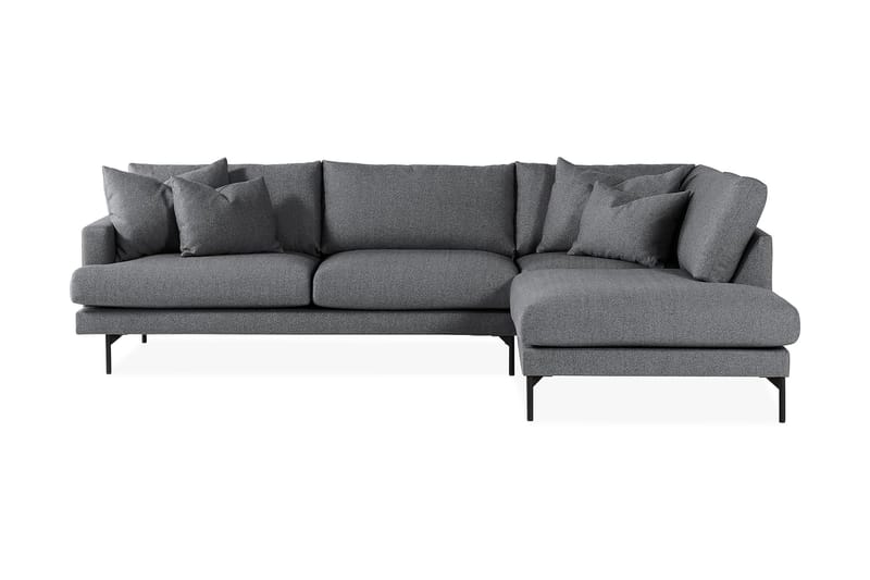 Menard 4-Pers. Sofa med Chaiselong Højre - Mørkegrå - Møbler - Sofaer - Sofa med chaiselong