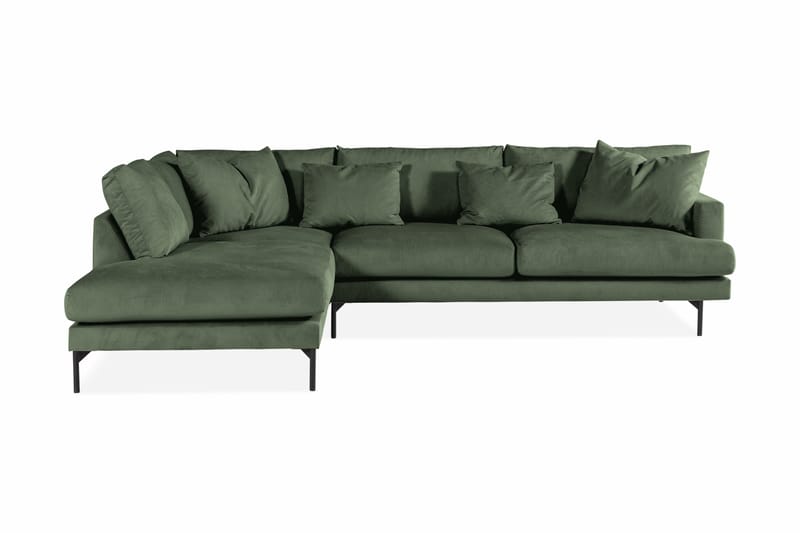 Menard 4-Pers. Sofa med Chaiselong Venstre - Grøn - Møbler - Sofaer - Sofa med chaiselong