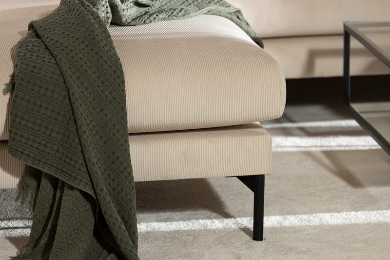 Menard 4-personers L Sofa Manchester med Chaiselong Venstre - Beige - Møbler - Sofaer - Sofa med chaiselong