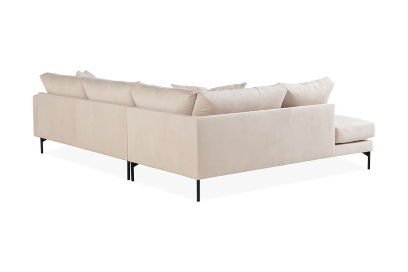 Menard 4-personers L Sofa Manchester med Chaiselong Venstre - Beige - Møbler - Sofaer - Sofa med chaiselong