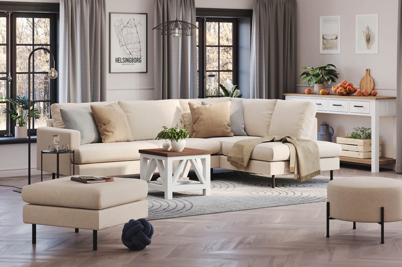 Menard Compact 4-personers L Sofa med Chaiselong Højre - Møbler - Sofaer - Sofa med chaiselong