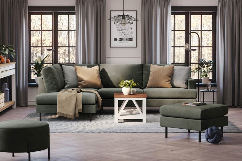 Menard Compact 4-personers Manchester L Sofa med Chaiselong Venstre - Møbler - Sofaer - Sofa med chaiselong