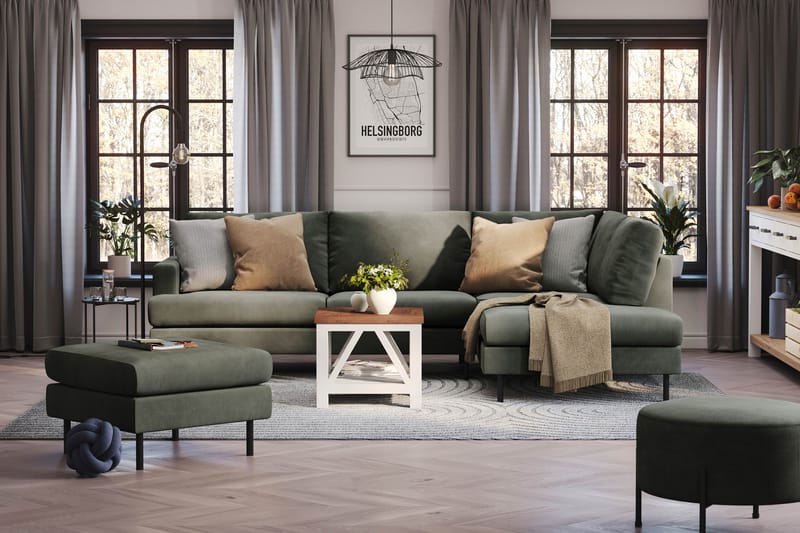 Menard Compact 4-personers Manchester L Sofa Chaiselong 4-personers - Møbler - Sofaer - Sofa med chaiselong