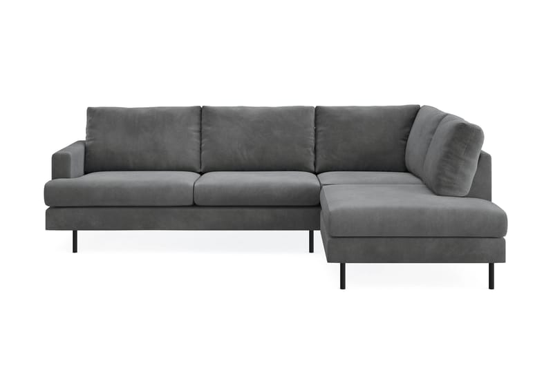 Menard Compact Sofa med Chaiselong 4-sæder - Grå - Møbler - Sofaer - Sofa med chaiselong